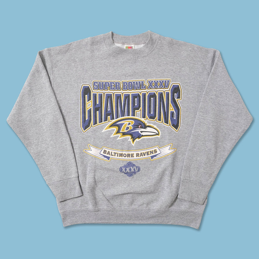 2001 Baltimore Ravens Super Bowl Sweater Large 