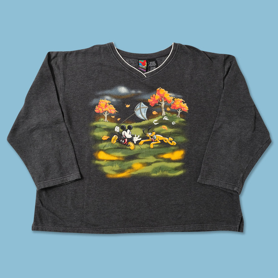 Vintage Women's Mickey Mouse Autumn Sweater XXLarge 