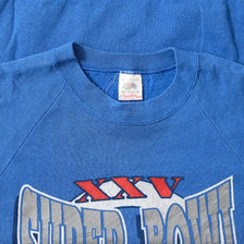 1991 New York Giants Super Bowl Sweater Medium 
