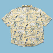Vintage Fish Pattern Shirt XLarge 