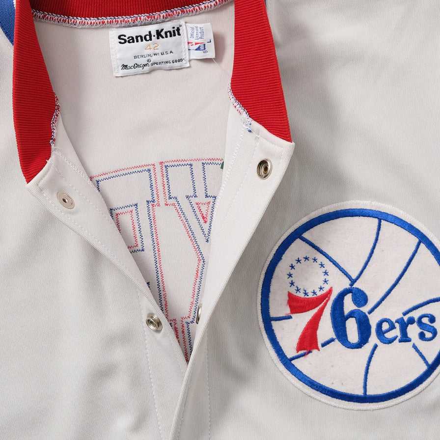 80s Philadelphia 76ers Shooting Jacket Large 