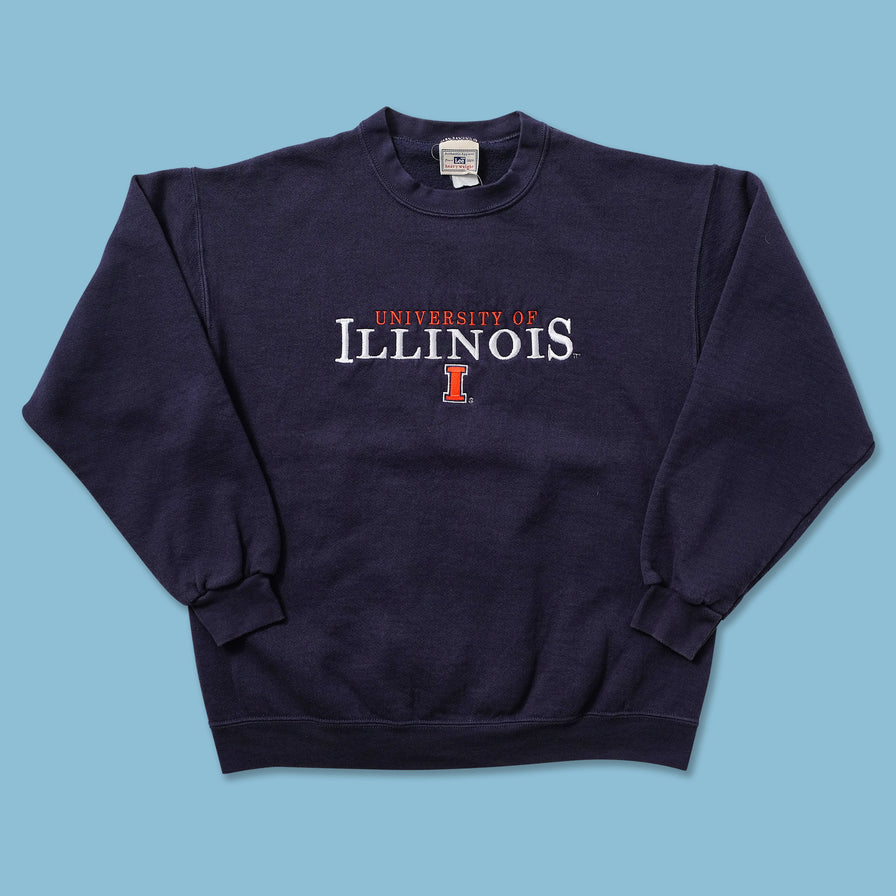 Vintage University Of Illinois Sweater Medium 