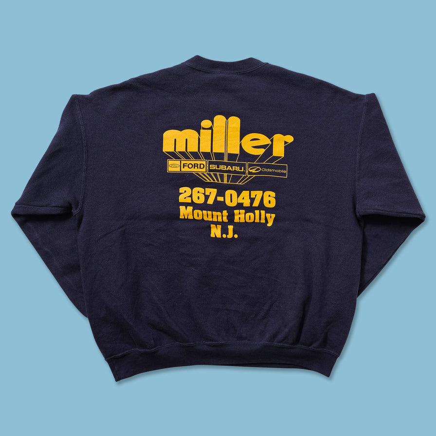 Vintage Lee Miller Car Dealer Sweater XLarge 