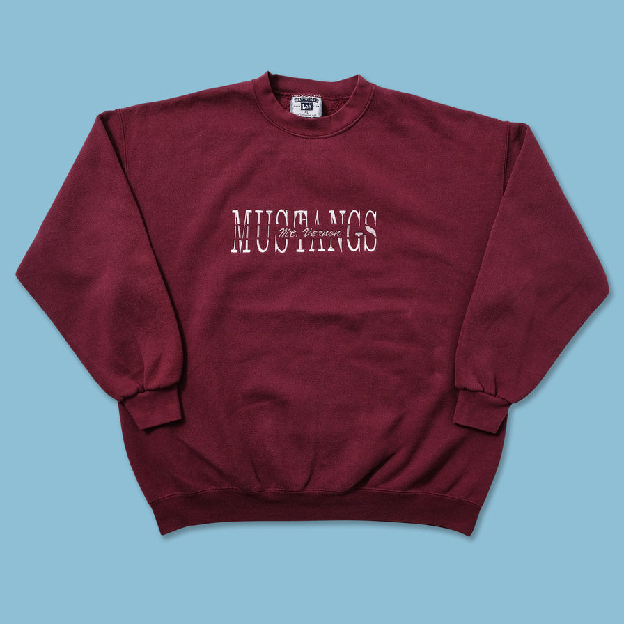 Vintage Lee Vernon Mustangs Sweater XLarge 