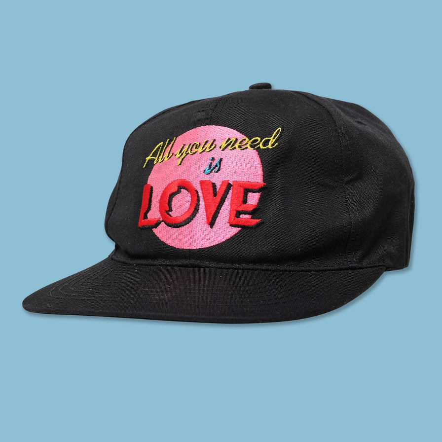 Vintage All You Need Is Love Velcro Cap - Double Double Vintage