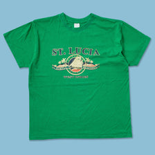 St. Lucia West Indies T-Shirt Large - Double Double Vintage
