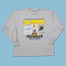 2003 Michigan Wolverines Champions Longsleeve XXL - Double Double Vintage
