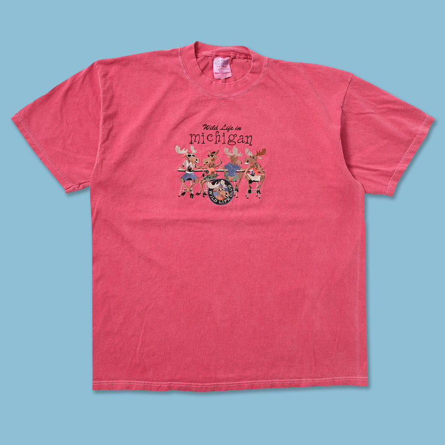 Vintage Michigan Wild Life Club T-Shirt XLarge - Double Double Vintage