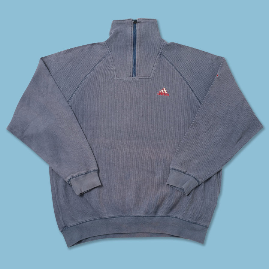 Vintage adidas Q-Zip Sweater Large 