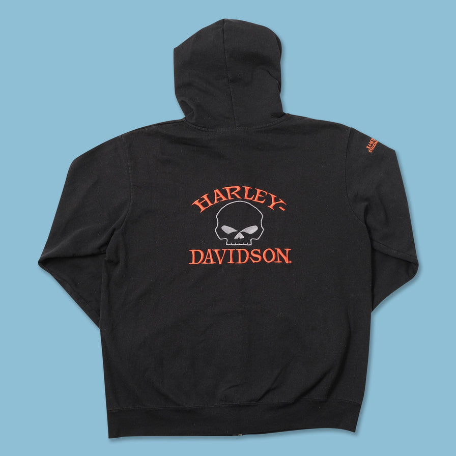 Harley Davidson Hooded Sweater Jacket Medium 