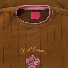 Vintage Best Company Flower Sweater Large 