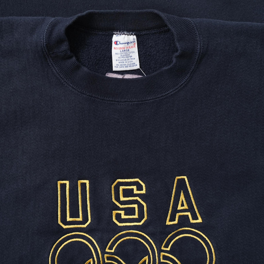 Vintage Champion Team USA Sweater Medium 