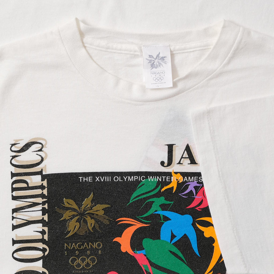 1998 Nagano Olympic Games T-Shirt Large kaufen – Double Double Vintage