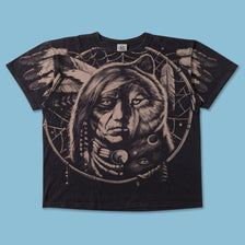 Vintage Liquid Blue Native T-Shirt XLarge 