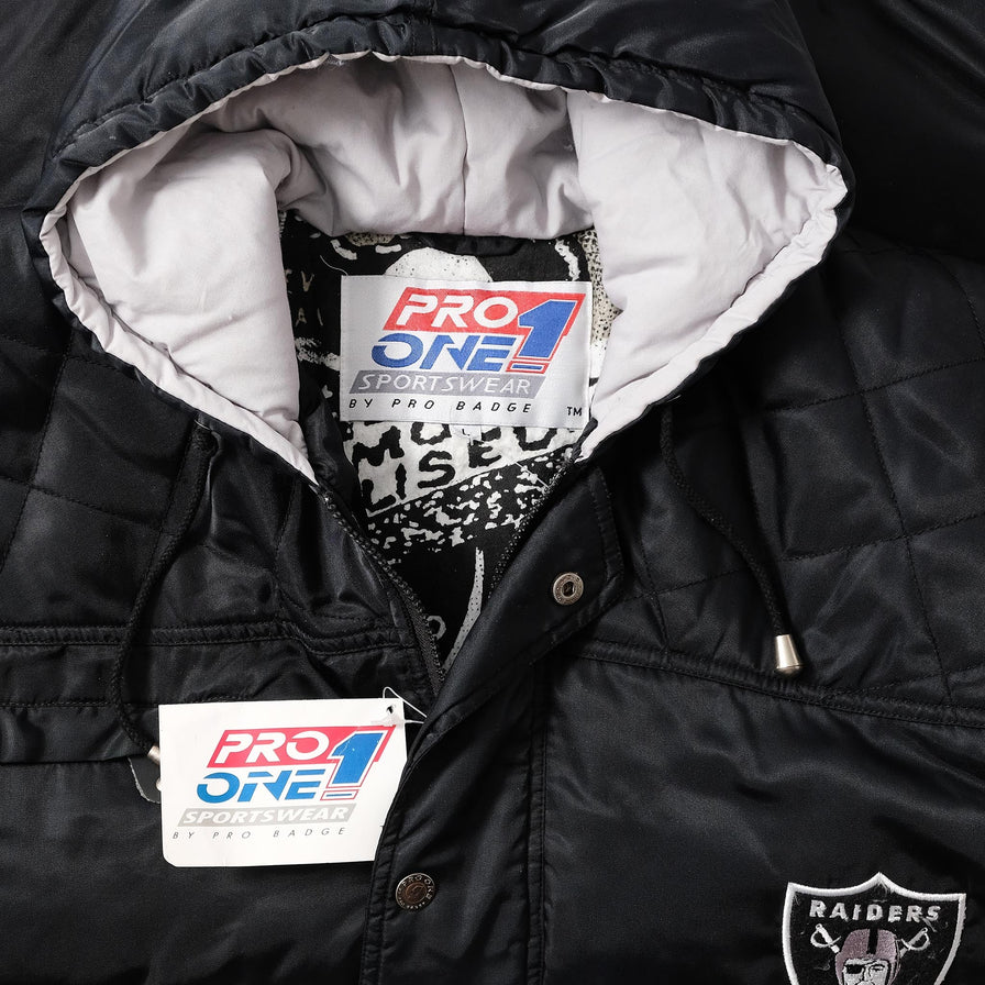 Vintage DS Oakland Raiders Padded Jacket XXLarge 