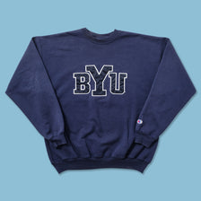Vintage Champion BYU Sweater Medium 