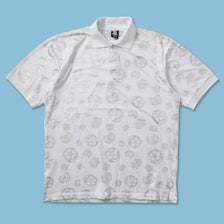 Y2K Raw Blue Polo XLarge 