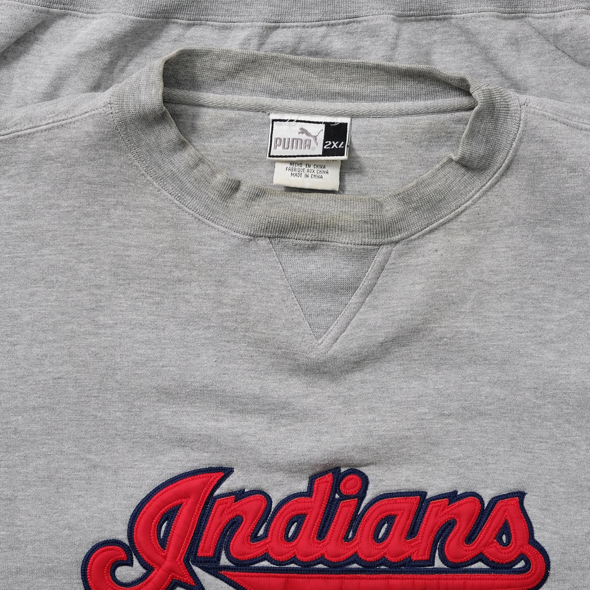 Vintage Indians Cleveland Puma Jersey XXLarge