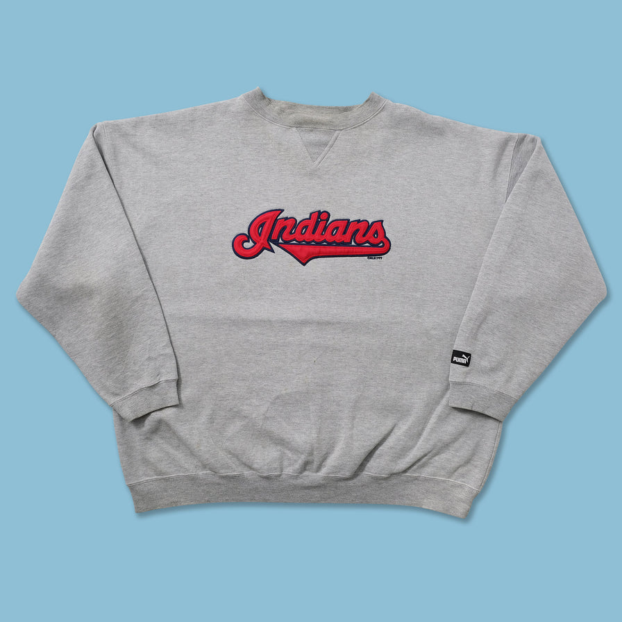 Vintage Puma Cleveland Indians Sweater XXL 