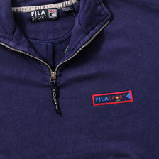 Vintage Fila Q-Zip Sweater Medium 