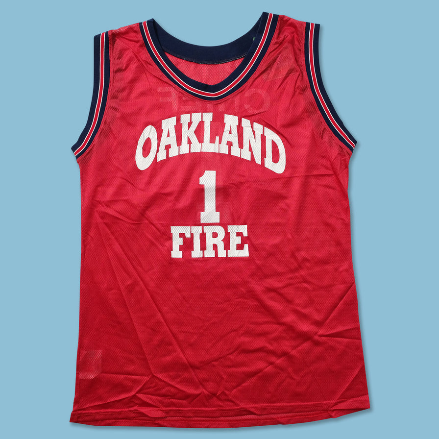 Vintage Oakland Fire Jersey Medium 