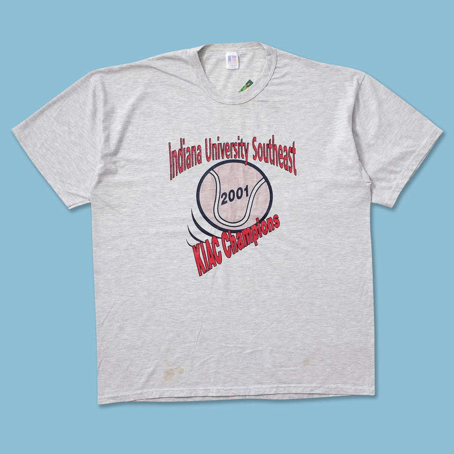 2001 Russell Athletic Indiana University T-Shirt XLarge - Double Double Vintage