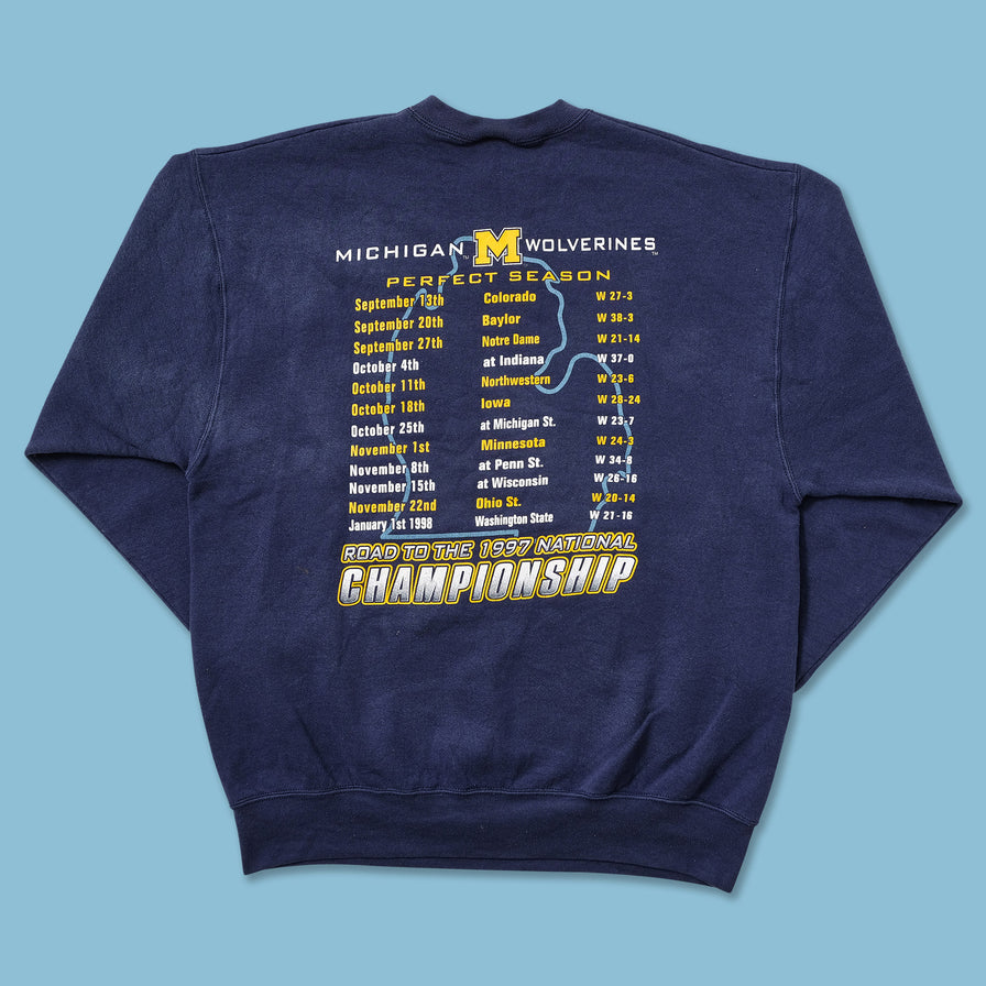 1997 Michigan Wolverines Sweater XLarge - Double Double Vintage