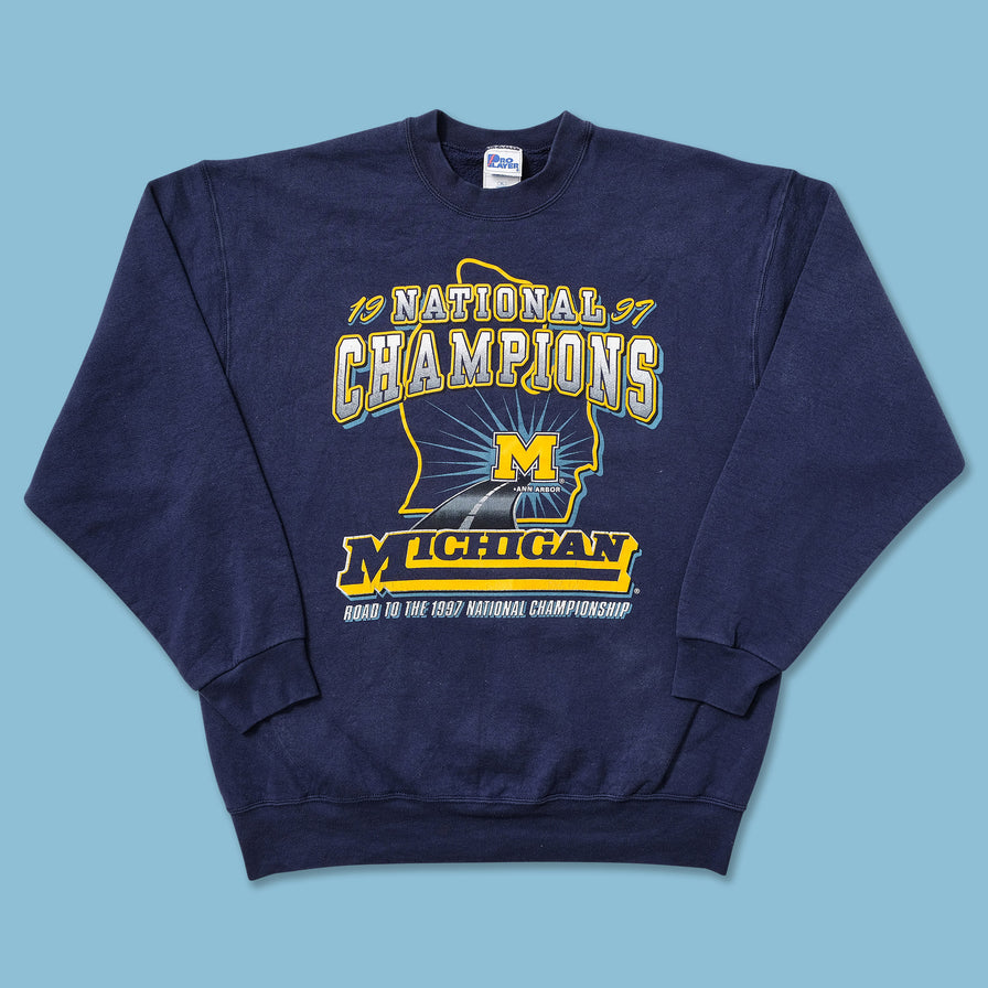 1997 Michigan Wolverines Sweater XLarge - Double Double Vintage