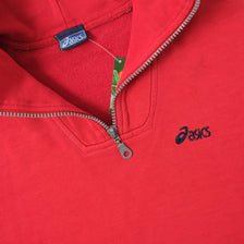 Vintage Asics Q-Zip Sweater Small 