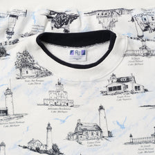 Vintage Lighthouse Sweater XLarge 
