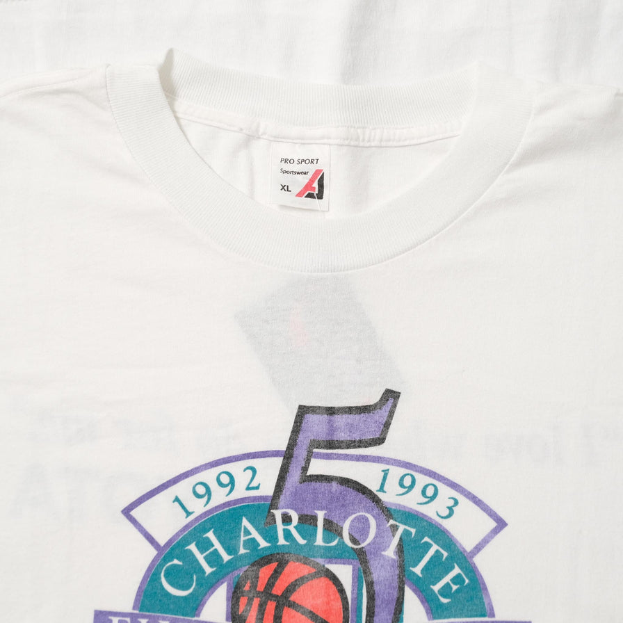 Vintage 1993 Charlotte Hornets Longsleeve Large 