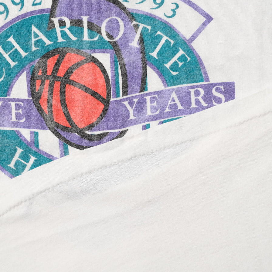 Vintage 1993 Charlotte Hornets Longsleeve Large 