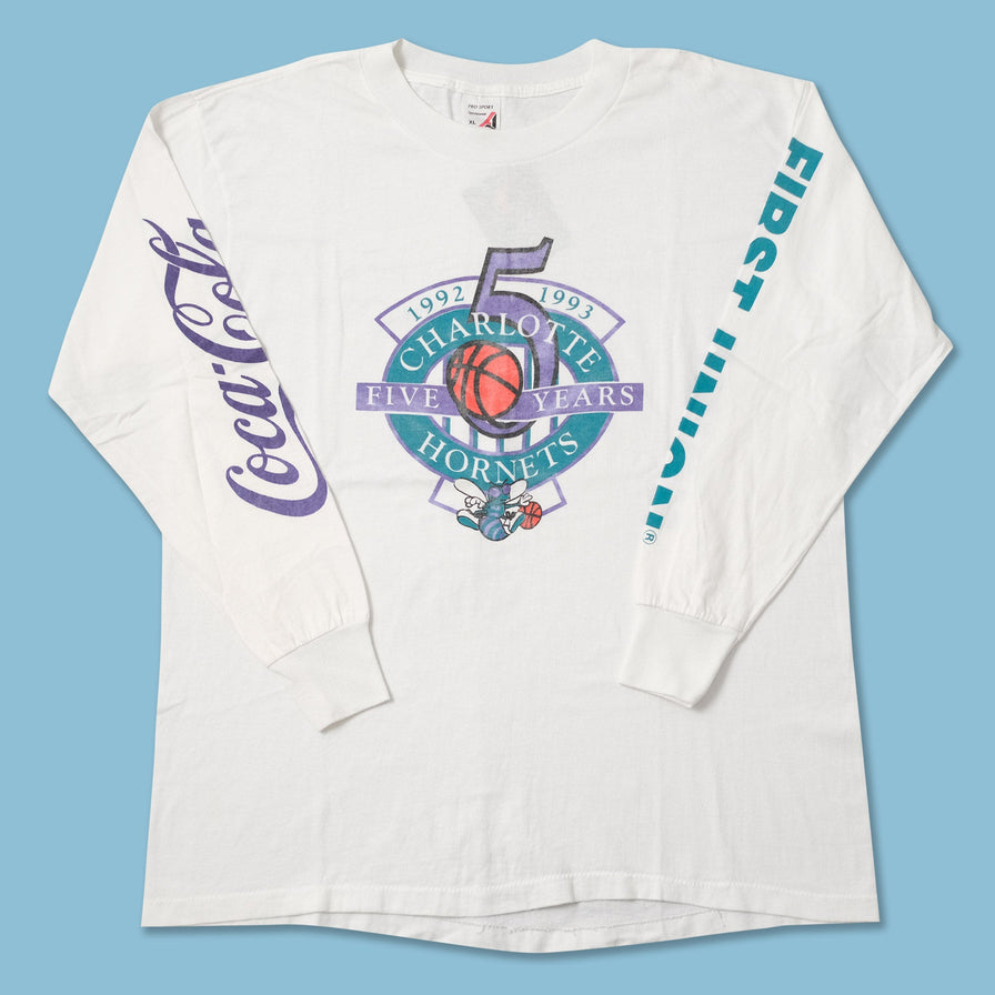 Vintage 1993 Charlotte Hornets Longsleeve Large 