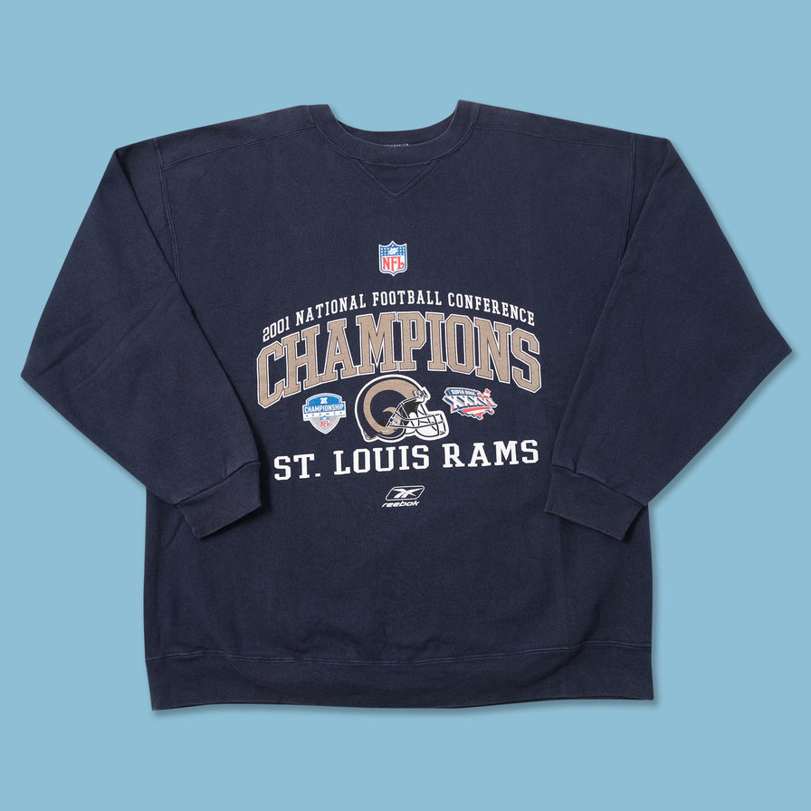 Vintage 2001 Reebok St. Louis Rams Sweater XXLarge 