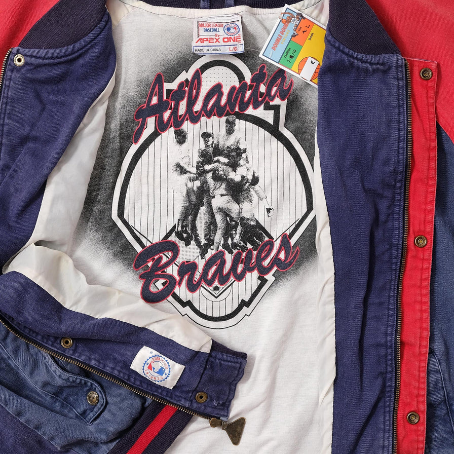 Vintage Atlanta Braves Bomber Jacket Large 