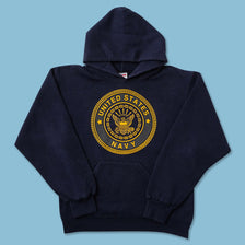 Vintage Women's United States Navy Hoody Medium 