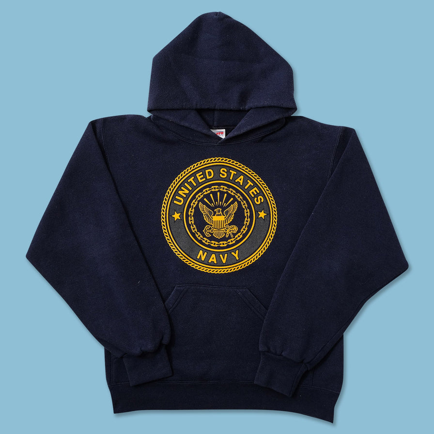 Vintage Women's United States Navy Hoody Medium 