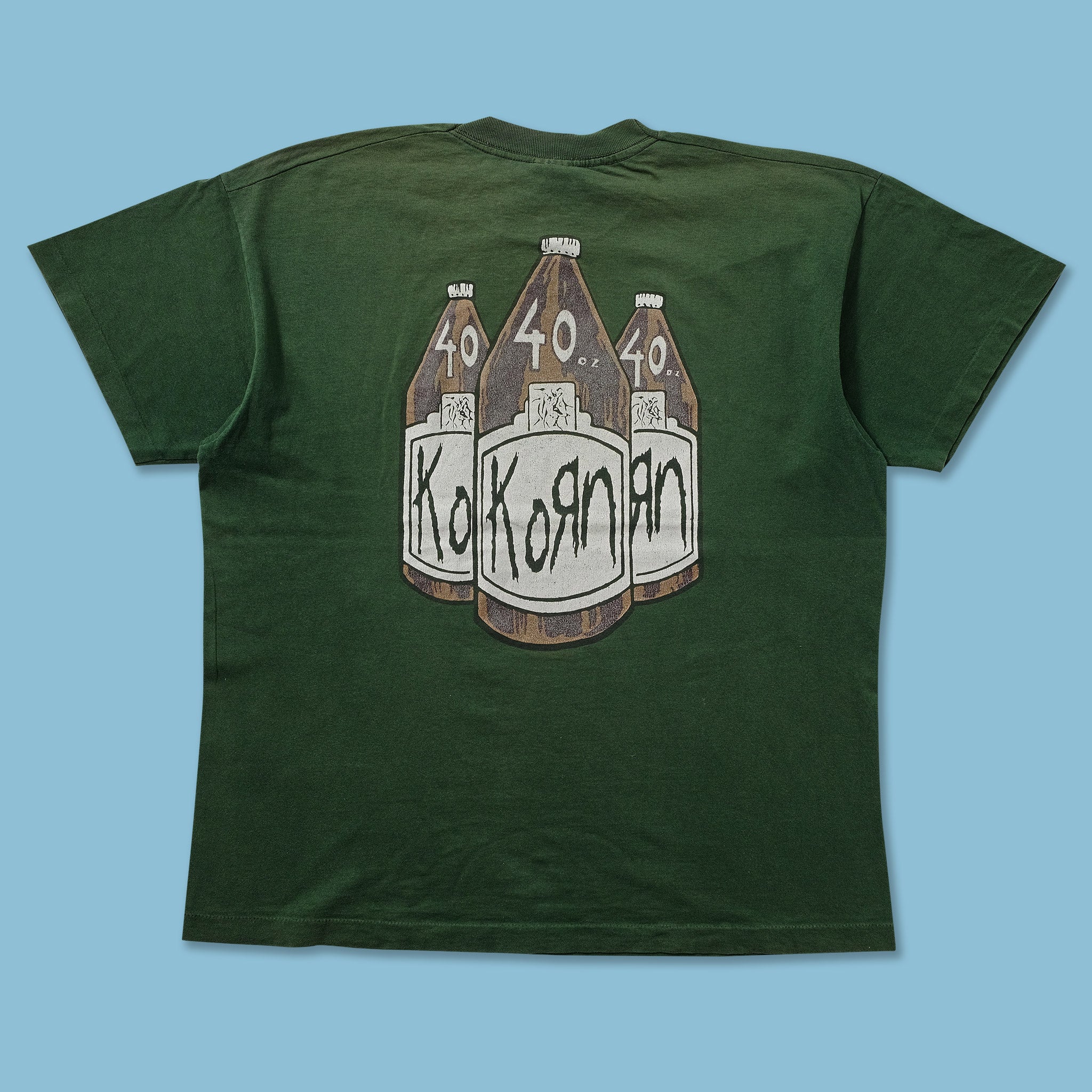 Vintage Korn 40 oz T-Shirt XLarge | Double Double Vintage
