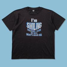 Vintage I'm Smiling T-Shirt Large 