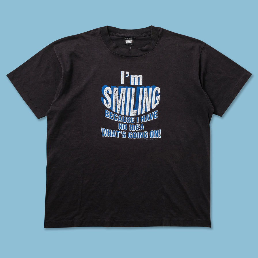Vintage I'm Smiling T-Shirt Large 