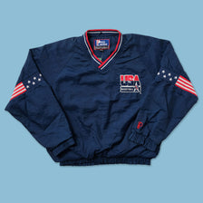 Vintage Team USA Basketball Windbreaker Medium - Double Double Vintage
