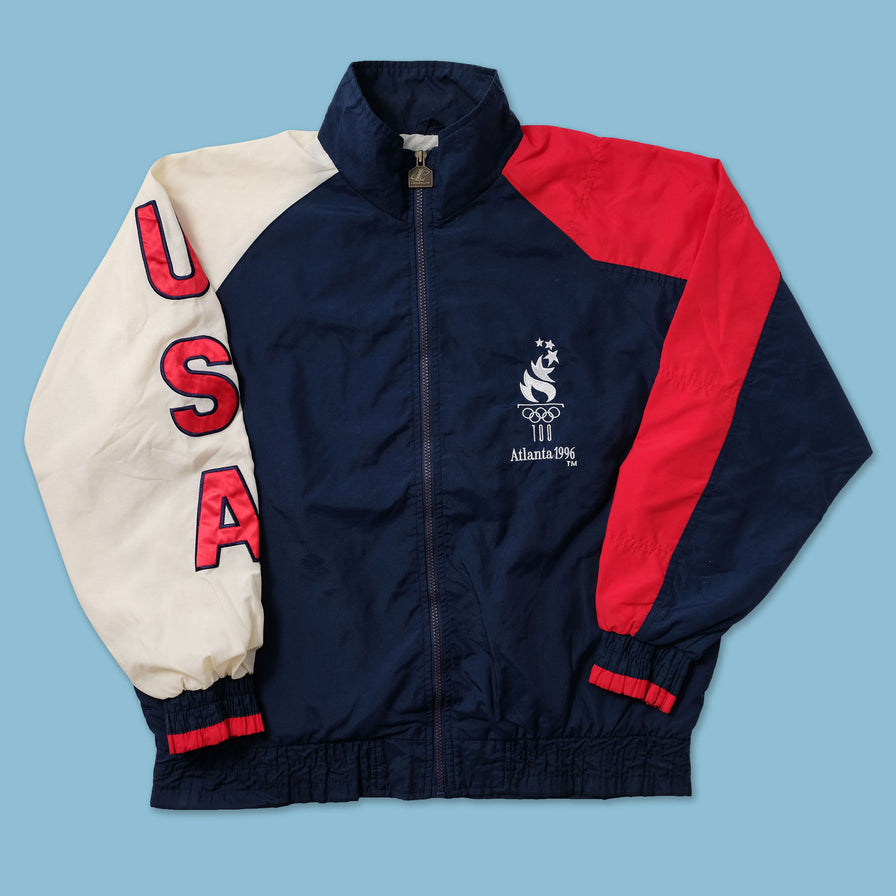 1996 Olympics USA Track Jacket Medium - Double Double Vintage