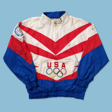 Vintage Apex One Olympics USA Windbreaker Large - Double Double Vintage