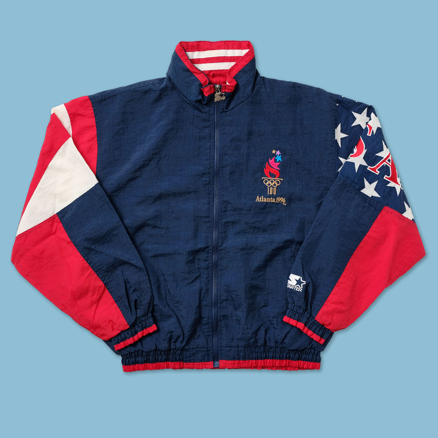 1996 Starter Olympics USA Light Jacket Large - Double Double Vintage
