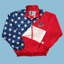 Vintage Starter Olympics USA Track Jacket XLarge - Double Double Vintage