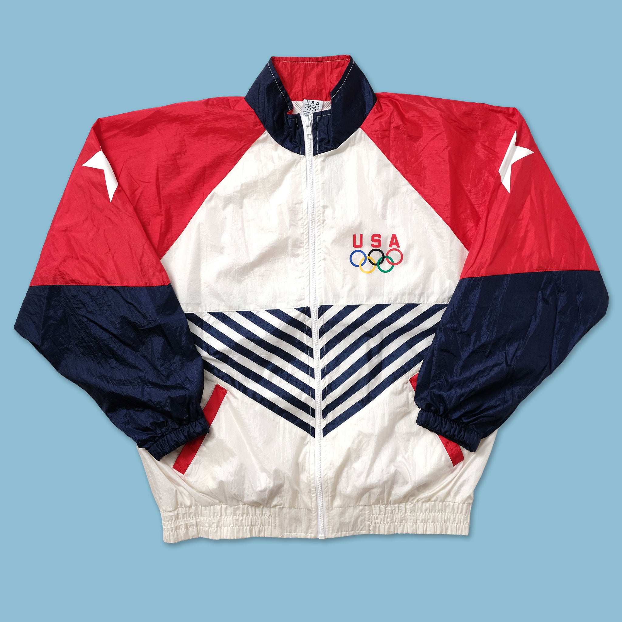 Vintage Olympics USA Track Jacket Small | Double Double Vintage