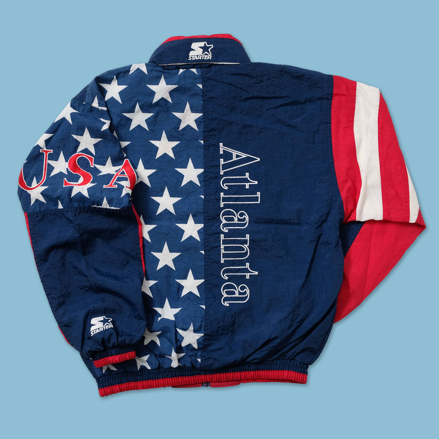 Women's 1996 Starter Olympics USA Light Jacket Small - Double Double Vintage