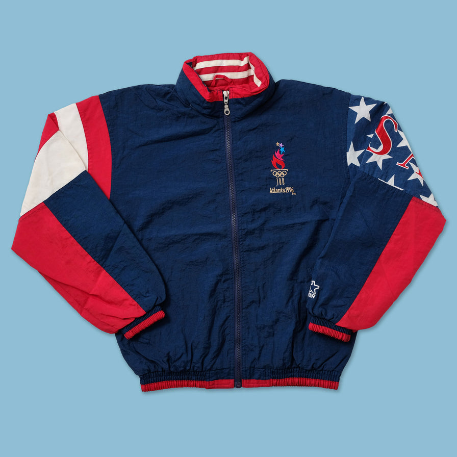 Women's 1996 Starter Olympics USA Light Jacket Small - Double Double Vintage