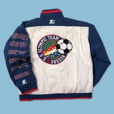 Vintage Starter Olympics USA Soccer Track Jacket Large