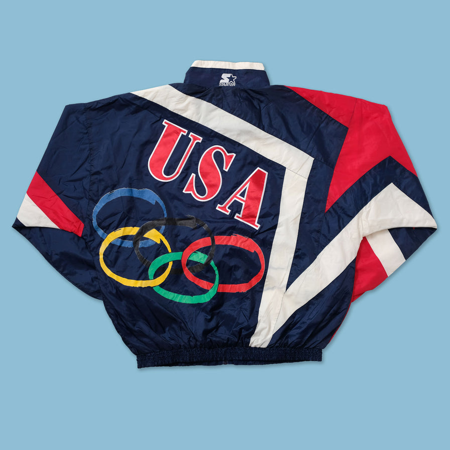 Vintage Starter Olympics Team USA Track Jacket Large - Double Double Vintage